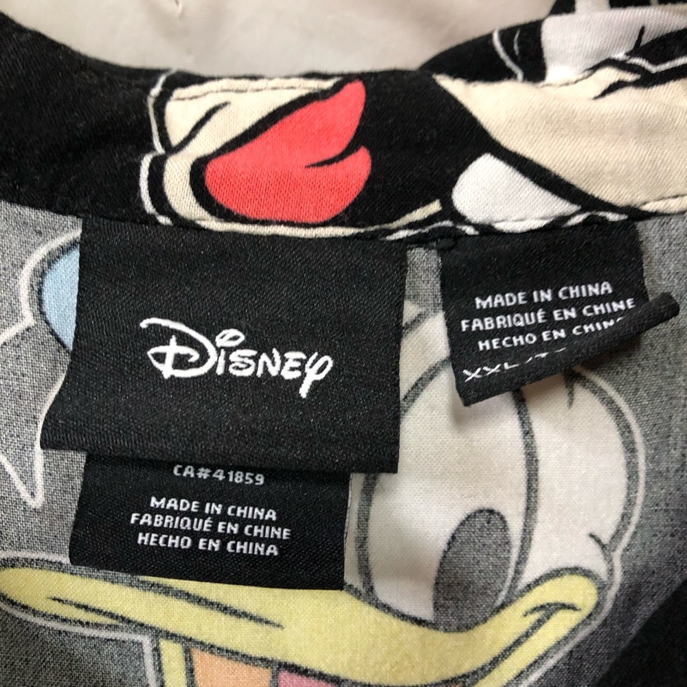 Disney Men's Black Shirt with Cartoon Characters - Picture 3 of 6